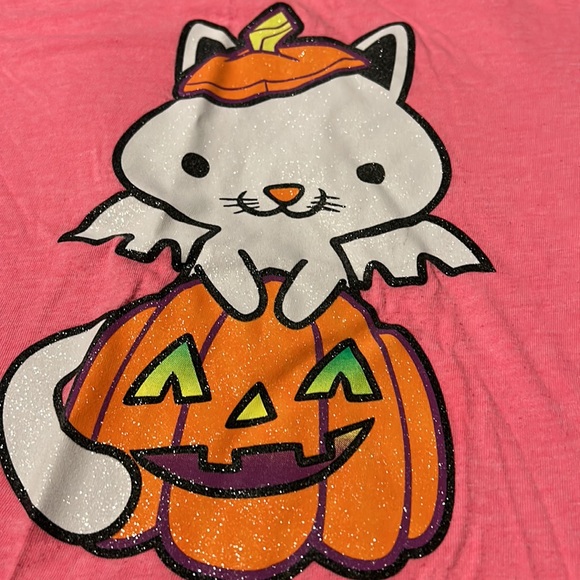 Like new! Sparkly Halloween cat in pumpkin - Picture 2 of 3